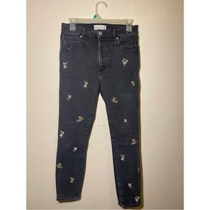 Abercrombie & Fitch Embroidered Jeans